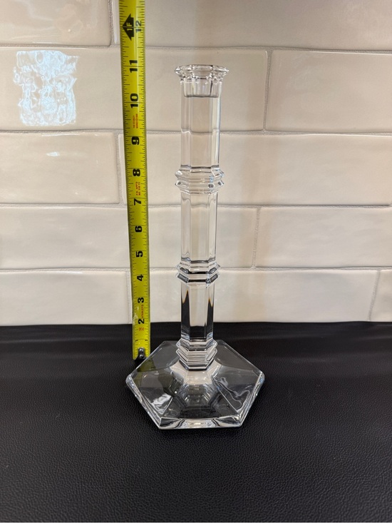 Tiffany & Co. Crystal Candlestick Holder 11”H